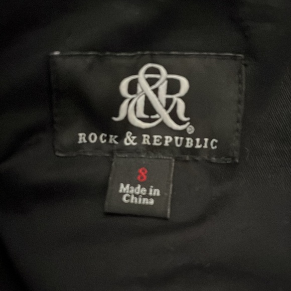 Rock&Republic NWT fitted jacket with rhinestones. Size 8. - Picture 6 of 6